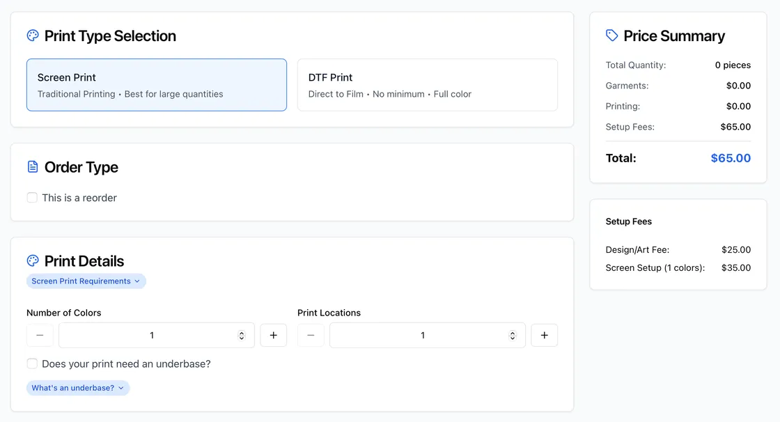 Simplify price quotes and save time