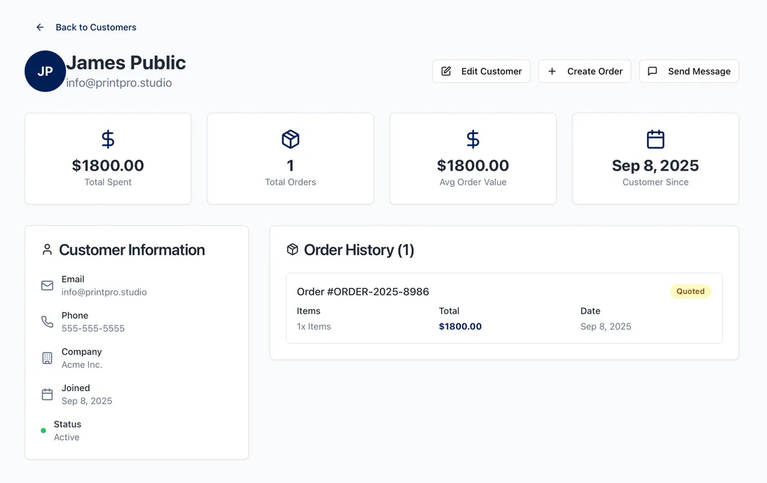 Manage all your customer details